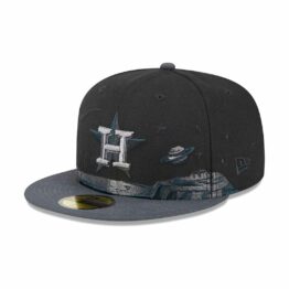 New Era 59Fifty Houston Astros Planetary Fitted Hat Black
