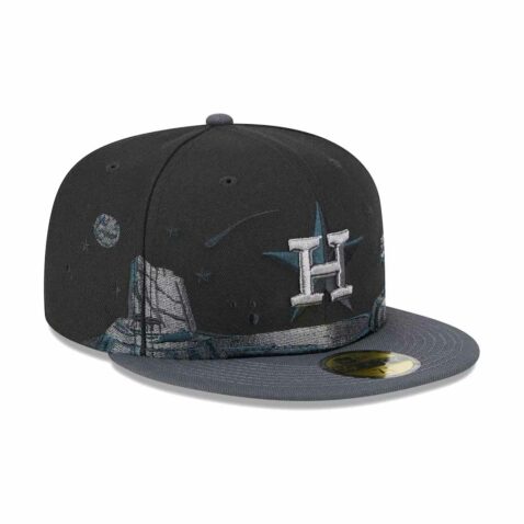 New Era 59Fifty Houston Astros Planetary Fitted Hat Black Right Front