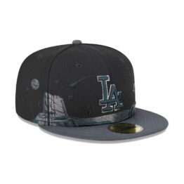 New Era 59Fifty Los Angeles Dodgers Planetary Fitted Hat Black