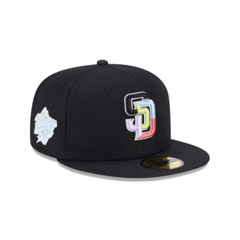 New Era 59Fifty San Diego Padres Color Pack Multi Fitted Hat Black Right Front