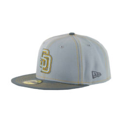 New Era 59Fifty San Diego Padres Gray Pop Fitted Hat Grey