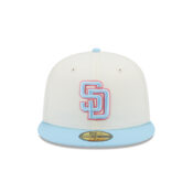 New Era 59Fifty San Diego Padres Two Tone Color Pack Fitted Hat Chrome White Blue Front