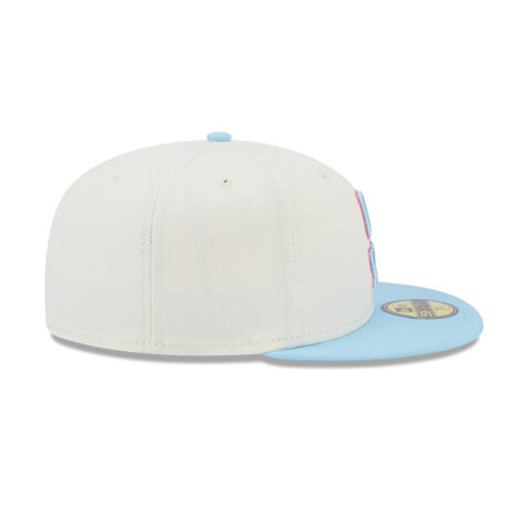 New Era 59Fifty San Diego Padres Two Tone Color Pack Fitted Hat Chrome White Blue Right