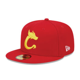 New Era 59Fifty World Baseball Classic 2023 China On Field Fitted Hat Red Gold Yellow