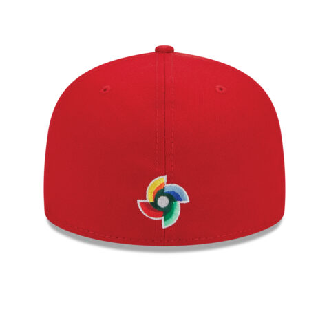 New Era 59Fifty World Baseball Classic 2023 China On Field Fitted Hat Red Gold Yellow Back