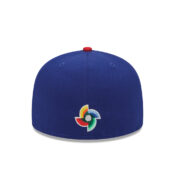 New Era 59Fifty World Baseball Classic 2023 Dominican Republic On Field Fitted Hat Blue Red Back