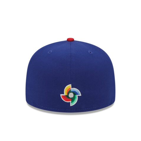 New Era 59Fifty World Baseball Classic 2023 Dominican Republic On Field Fitted Hat Blue Red Back