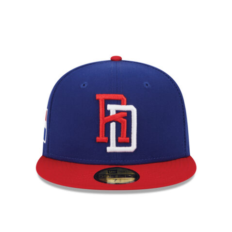 New Era 59Fifty World Baseball Classic 2023 Dominican Republic On Field Fitted Hat Blue Red Front