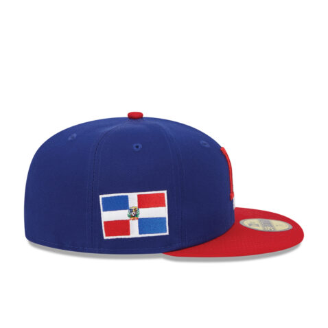New Era 59Fifty World Baseball Classic 2023 Dominican Republic On Field Fitted Hat Blue Red Right