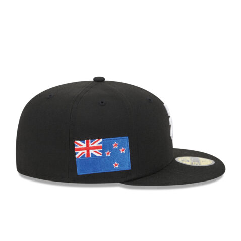 New Era 59Fifty World Baseball Classic 2023 New Zealand On Field Fitted Hat Black White Right