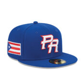 New Era 59Fifty World Baseball Classic 2023 Puerto Rico On Field Fitted Hat Blue Right Front