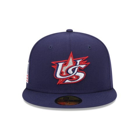 New Era 59Fifty World Baseball Classic 2023 United States On Field Fitted Hat Blue Front