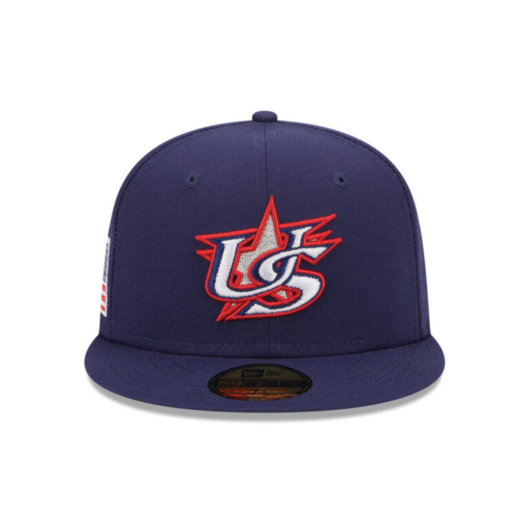 New Era 59Fifty World Baseball Classic 2023 United States On Field Fitted Hat Blue Front New Era 59Fifty World Baseball Classic 2023 United States On Field Fitted Hat Blue Front