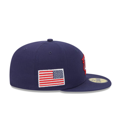 New Era 59Fifty World Baseball Classic 2023 United States On Field Fitted Hat Blue Right