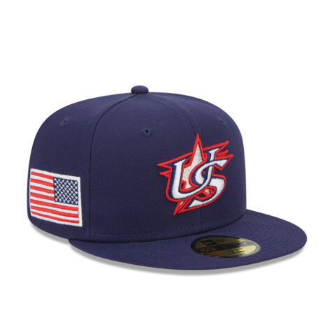 New Era 59Fifty World Baseball Classic 2023 United States On Field Fitted Hat Blue Right Front