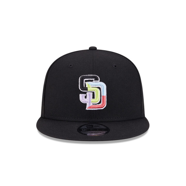 New Era 9Fifty San Diego Padres Color Pack Multi Snapback Hat Black Front New Era 9Fifty San Diego Padres Color Pack Multi Snapback Hat Black Front