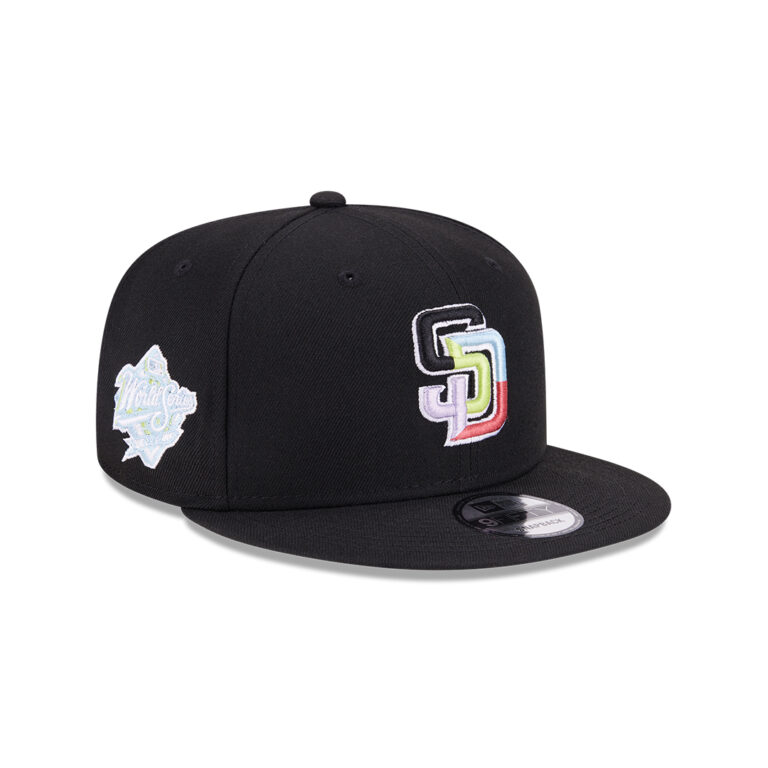 New Era 9Fifty San Diego Padres Color Pack Multi Snapback Hat Black Right Front New Era 9Fifty San Diego Padres Color Pack Multi Snapback Hat Black Right Front
