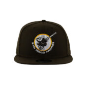 New Era 9Fifty San Diego Padres Friar Snapback Hat Brown Gold Front