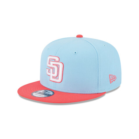 New Era 9Fifty San Diego Padres Two Tone Color Pack Fitted Hat Blue Pink