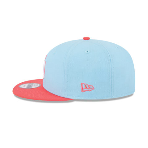 New Era 9Fifty San Diego Padres Two Tone Color Pack Fitted Hat Blue Pink Left