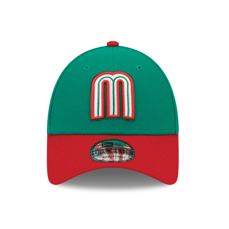 New Era 9Forty World Baseball Classic 2023 Mexico On Field Snapback Hat Kelly Green Scarlet Red Front New Era 9Forty World Baseball Classic 2023 Mexico On Field Snapback Hat Kelly Green Scarlet Red Front