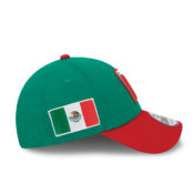 New Era 9Forty World Baseball Classic 2023 Mexico On Field Snapback Hat Kelly Green Scarlet Red Right