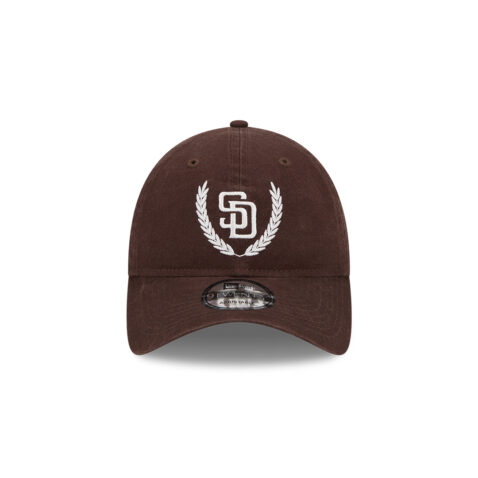 New Era 9Twenty San Diego Padres Leaves Snapback Hat Burnt Wood Brown Front