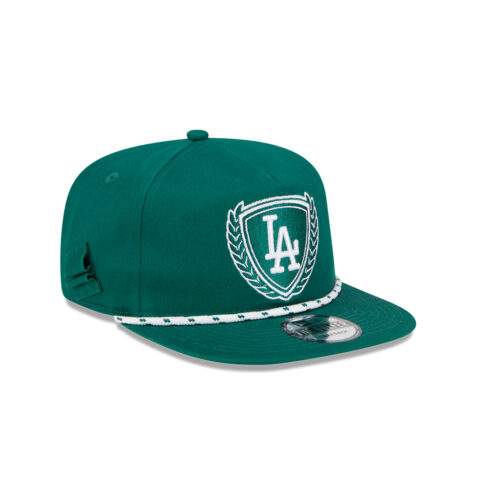 New Era Los Angeles Dodgers Golfer Snapback Hat Green. Right Front