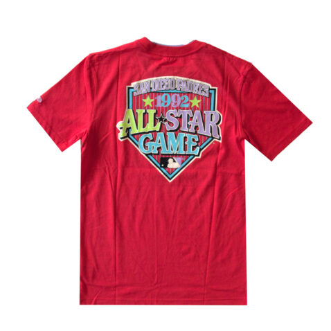 New Era San Diego Padres All Star Game 1992 Short Sleeve T-Shirt Pastel Red Back