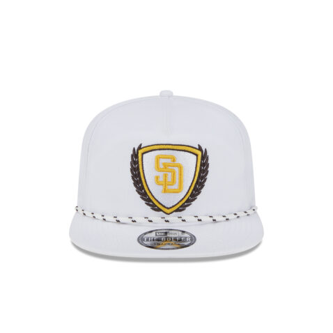 New Era San Diego Padres Golfer Snapback Hat White Front
