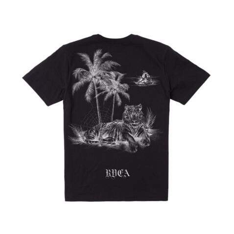 RVCA Tiger Beach x JeanJean Short Sleev T-Shirt Black Back
