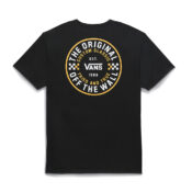Vans Off The Wall Checker Circle Short Sleeve T-Shirt Black Back