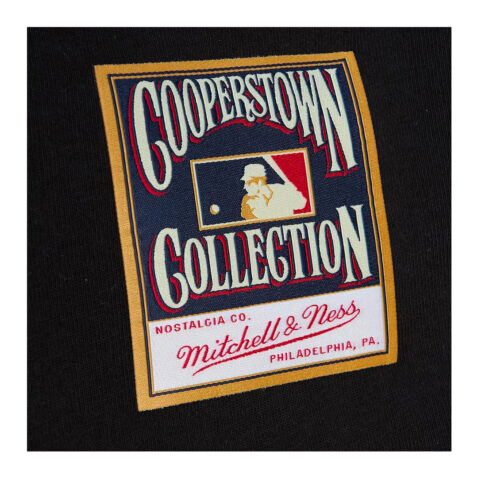 Mitchell & Ness Brooklyn Dodger Batter Up Jackie Robinson Long Sleeve T-Shirt Black Patch