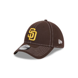 New Era 39Thirty San Diego Padres Classic Stretch Fit Hat Dark Brown