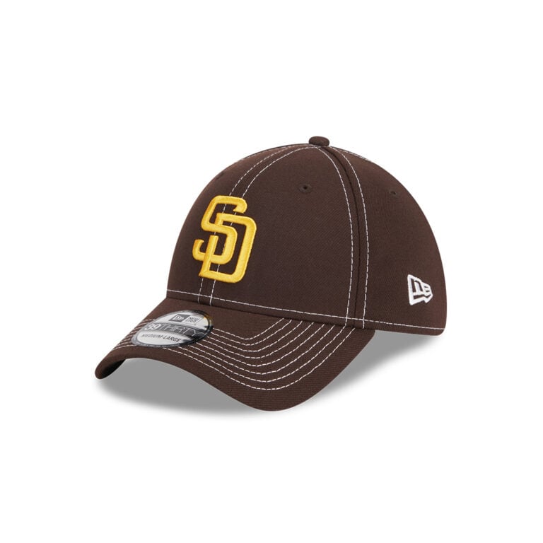 New Era 39thirty San Diego Padres Classic Stretch Fit Hat Dark Brown New Era 39thirty San Diego Padres Classic Stretch Fit Hat Dark Brown