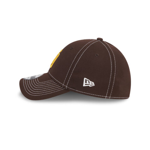 New Era 39thirty San Diego Padres Classic Stretch Fit Hat Dark Brown Left