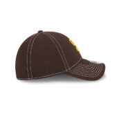 New Era 39thirty San Diego Padres Classic Stretch Fit Hat Dark Brown Right