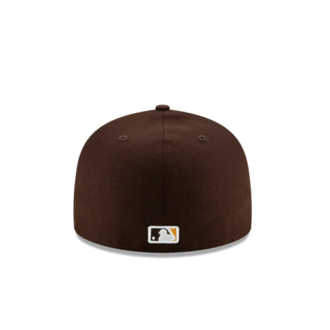 New Era 59Fifty San Diego Padres Jackie Robinson Fitted Hat Burnt Wood Brown Back