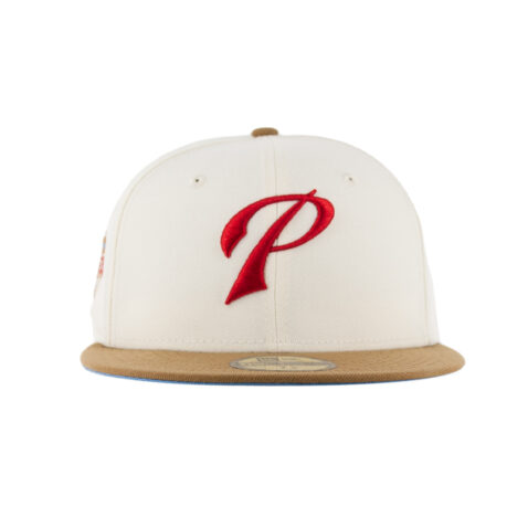 New Era x Billion Creation 59Fifty San Diego Padres Petco Park Fitted Hat Chrome White Red Wheat