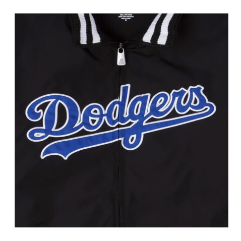 New Era Los Angeles Dodgers Track Jacket Black Logo