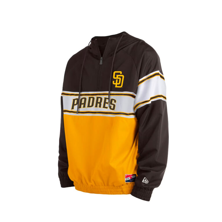 New Era San Diego Padres Ripstop Raglan Quarter Brown