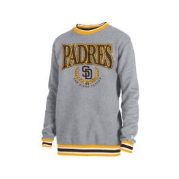 New Era San Diego Padres Throwback Classic Pullover Hoodie Heather Gray