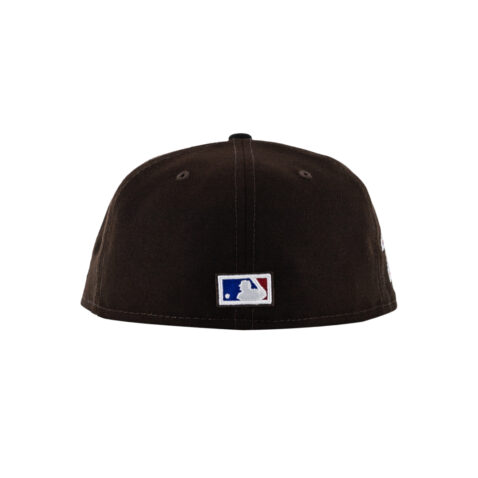 New Era x Billion Creation 59Fifty San Diego Padres Black Suits Fitted Hat Burnt Wood Brown Black 4