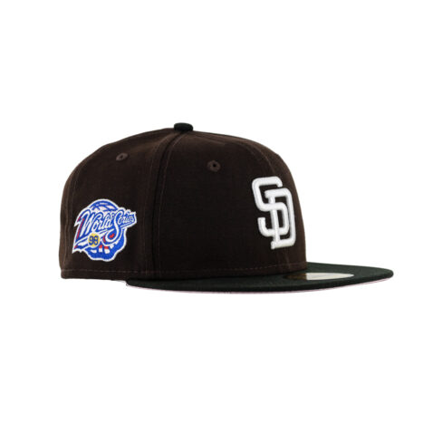 New Era x Billion Creation 59Fifty San Diego Padres Black Suits Fitted Hat Burnt Wood Brown Black 3