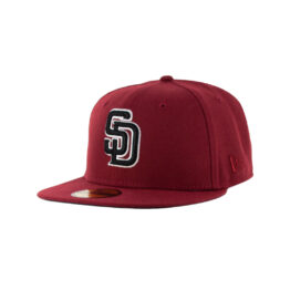 New Era 59Fifty San Diego Padres Western Brick Red Black Fitted Hat 1