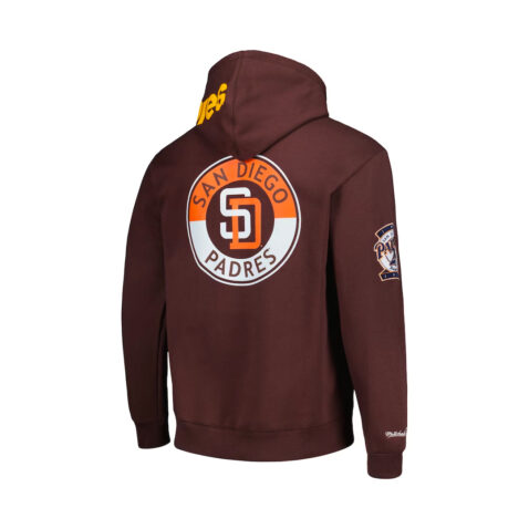 Mitchell & Ness San Diego Padres City Collection Pullover Hoodie Brown Back
