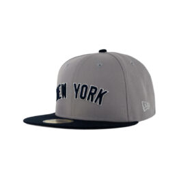 New Era x Billion Creation 59Fifty New York Yankees Twenty-Fourth Fitted Hat Gray Dark Navy Blue