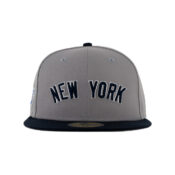 New Era x Billion Creation 59Fifty New York Yankees Twenty-Fourth Fitted Hat Gray Dark Navy Blue 2
