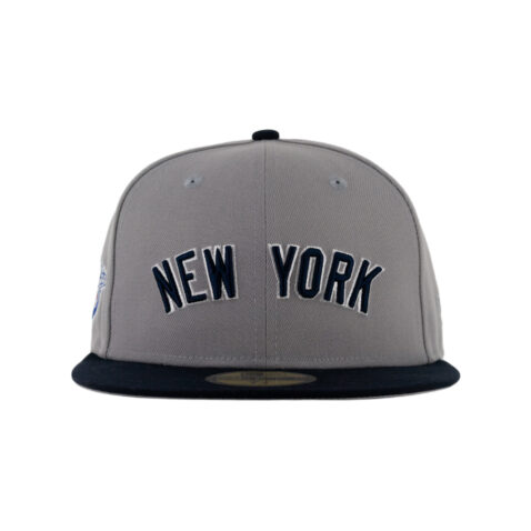 New Era x Billion Creation 59Fifty New York Yankees Twenty-Fourth Fitted Hat Gray Dark Navy Blue 2