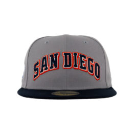 New Era x Billion Creation 59Fifty San Diego Padres Unfinished Business Fitted Hat Gray Dark Navy Blue